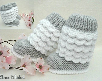 Crochet Baby Shoes Baby Booties Crochet Baby Newborn Baby Boots Knitted Baby Uggs Infant Booty Knit Baby Shower Winter Baby Booties