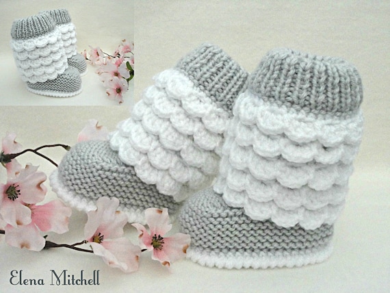 knitted baby uggs