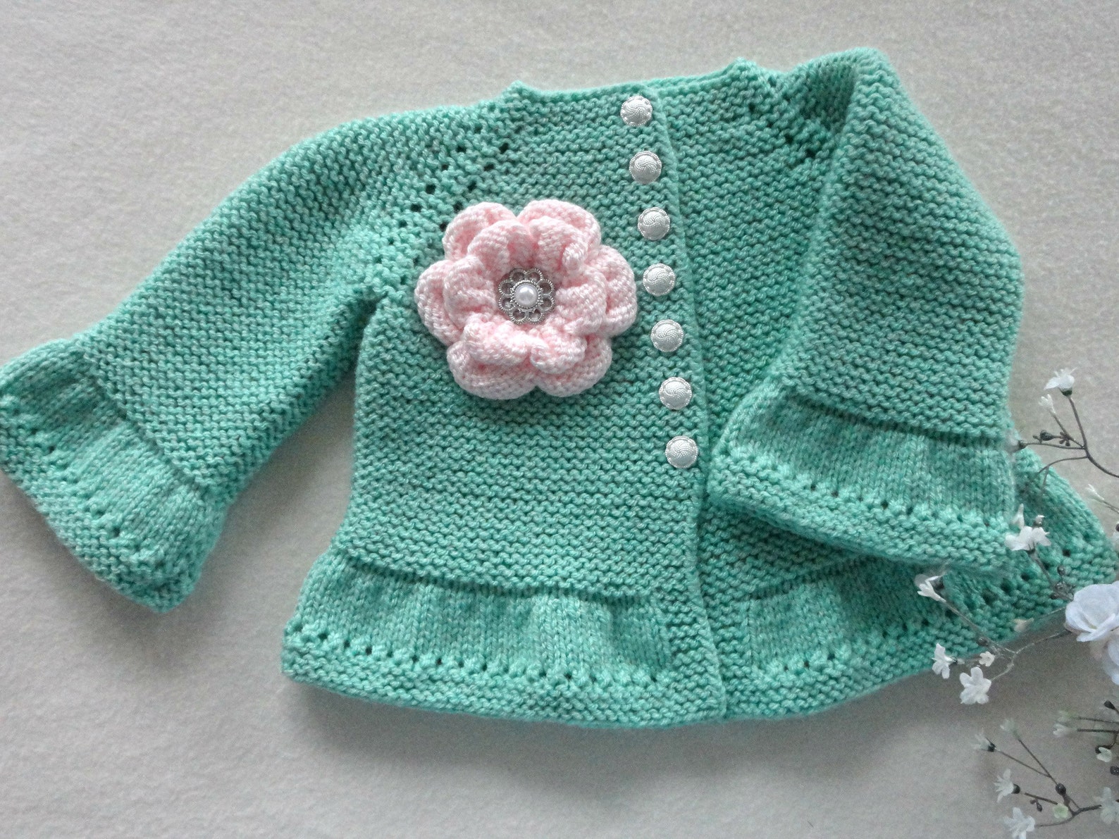 Baby Girl Cardigan Crochet Baby Dress Knitted Baby Pants Etsy