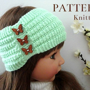 Knitting PATTERN Headband Women Ear Warmer Adult Knitted Headband Knitting Pattern Hair Accessories ( PDF )