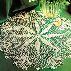 Vintage Crochet PATTERN Doily Crochet Placemat PATTERN Crochet Table Mat Crochet Doily Crochet Table Center Vintage Pattern in PDF