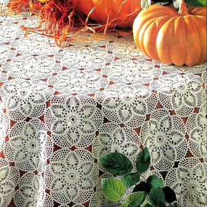 Vintage Crochet PATTERN Tablecloth Crochet Motif PATTERN in PDF