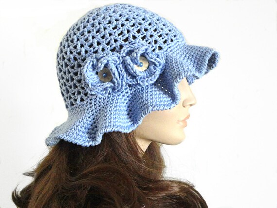 Crochet Hat Summer Hat Floral Hat Women Accessories Brim Hat Girls Summer Hat Beach Visor Hat Sun Hat Beach Accessories Weekend Photo Prop