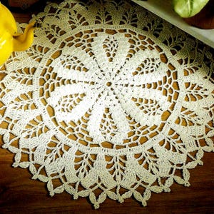 Vintage Crochet PATTERN Doily Crochet Placemat PATTERN Crochet Table Mat Crochet Doily Crochet Table Center Vintage Pattern in PDF