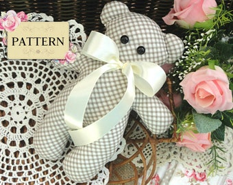 Naaipatroon Knuffel teddybeer Patroon babycadeau Knuffels Patroon Knuffels Gevulde poppen Babybeer Naaipatroon NEDERLANDS in pdf