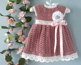 Gehäkeltes Baby Kleid