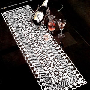 Vintage Crochet PATTERN Table Runner Crochet Placemat Crochet Table Mat Crochet Doily Crochet Table Center Vintage Pattern in PDF