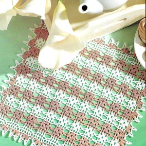 Vintage Crochet PATTERN Doily Crochet Square Placemat PATTERN Crochet Table Mat Crochet Doilies Crochet Table Center Vintage Pattern in PDF