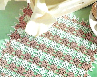Vintage Crochet PATTERN Doily Crochet Square Placemat PATTERN Crochet Table Mat Crochet Doilies Crochet Table Center Vintage Pattern in PDF