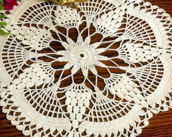 Vintage Crochet PATTERN Doily Crochet Placemat PATTERN Crochet Table Mat Crochet Doily Crochet Table Center Vintage Pattern in PDF