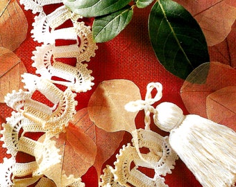 Vintage Crochet PATTERN Curtain TieBack Crochet Curtain Holder PATTERN in PDF