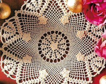 Vintage Crochet PATTERN Doily Crochet Placemat PATTERN Crochet Table Mat Crochet Doily Crochet Table Center Vintage Pattern in PDF