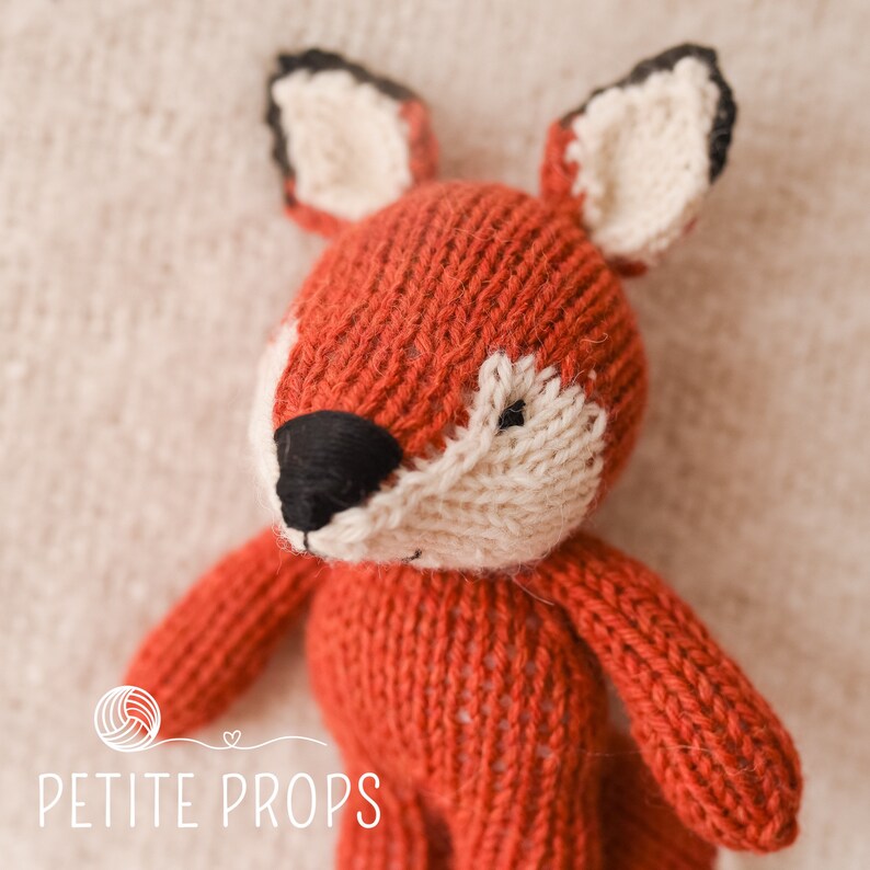 Sitter Photography prop. New Born Photography prop Fox Bonnet 3-6 months Photography prop Knitted Fox Photography Props
