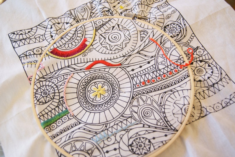 Zenbroidery Hand Embroidery Kits Etsy UK