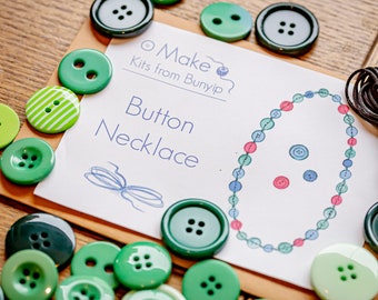 Button Necklace Jewellery Making Kit