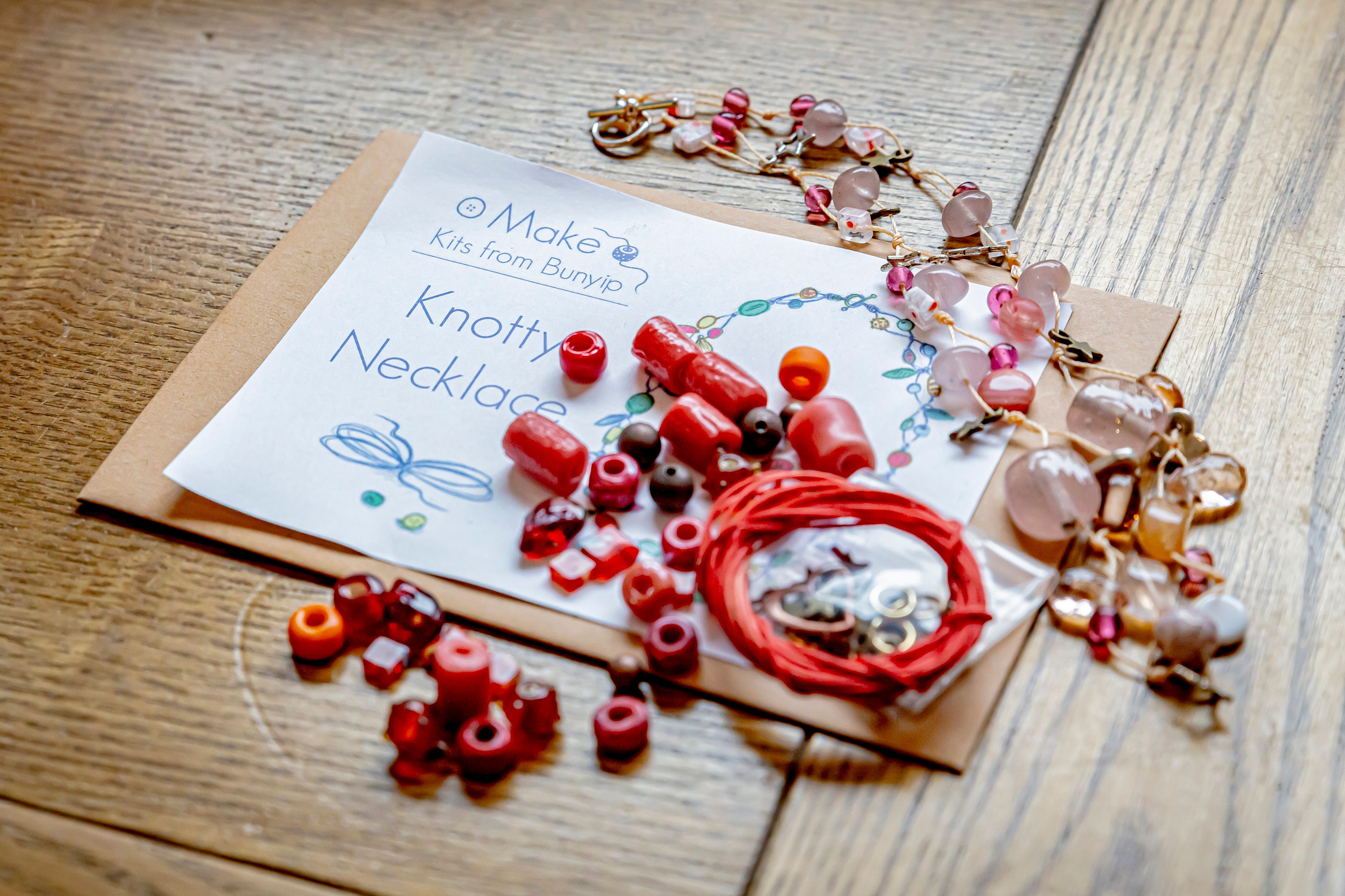 Knotty Necklace Jewellery Making Kit Etsy