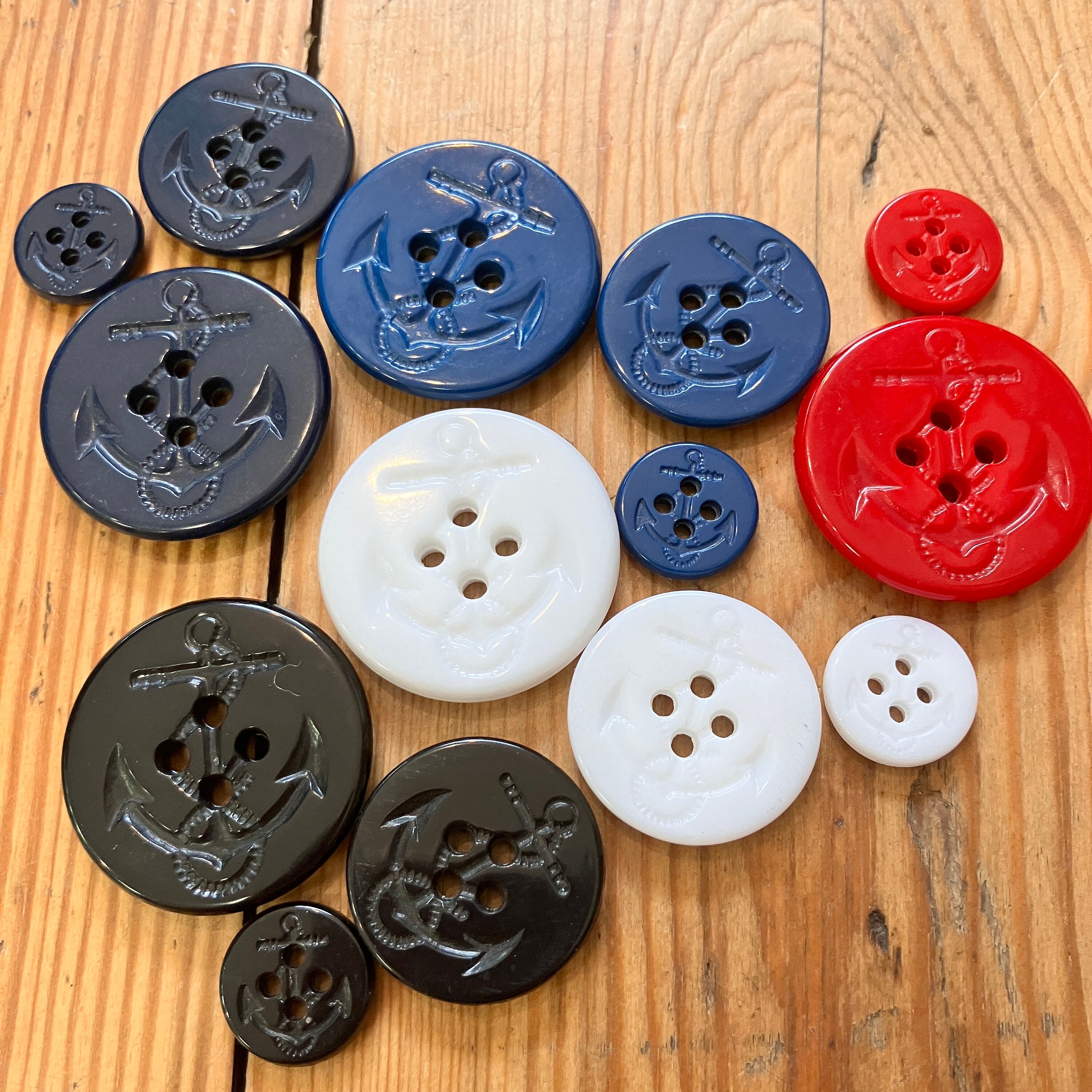 若者の大愛商品 Navy Anchor Buttons - Etsy その他