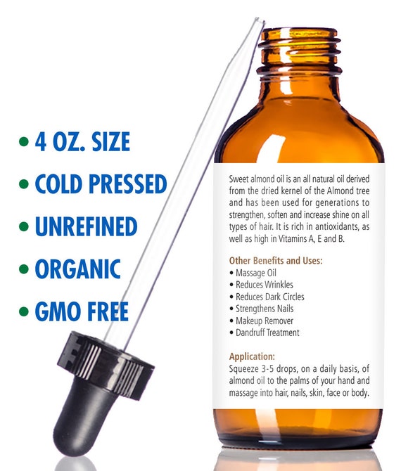 Organic Sweet Almond Oil Almond Scent For Anxiety Relief Etsy