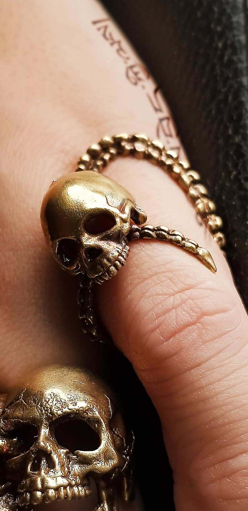 Unique adjustable Skull Ring