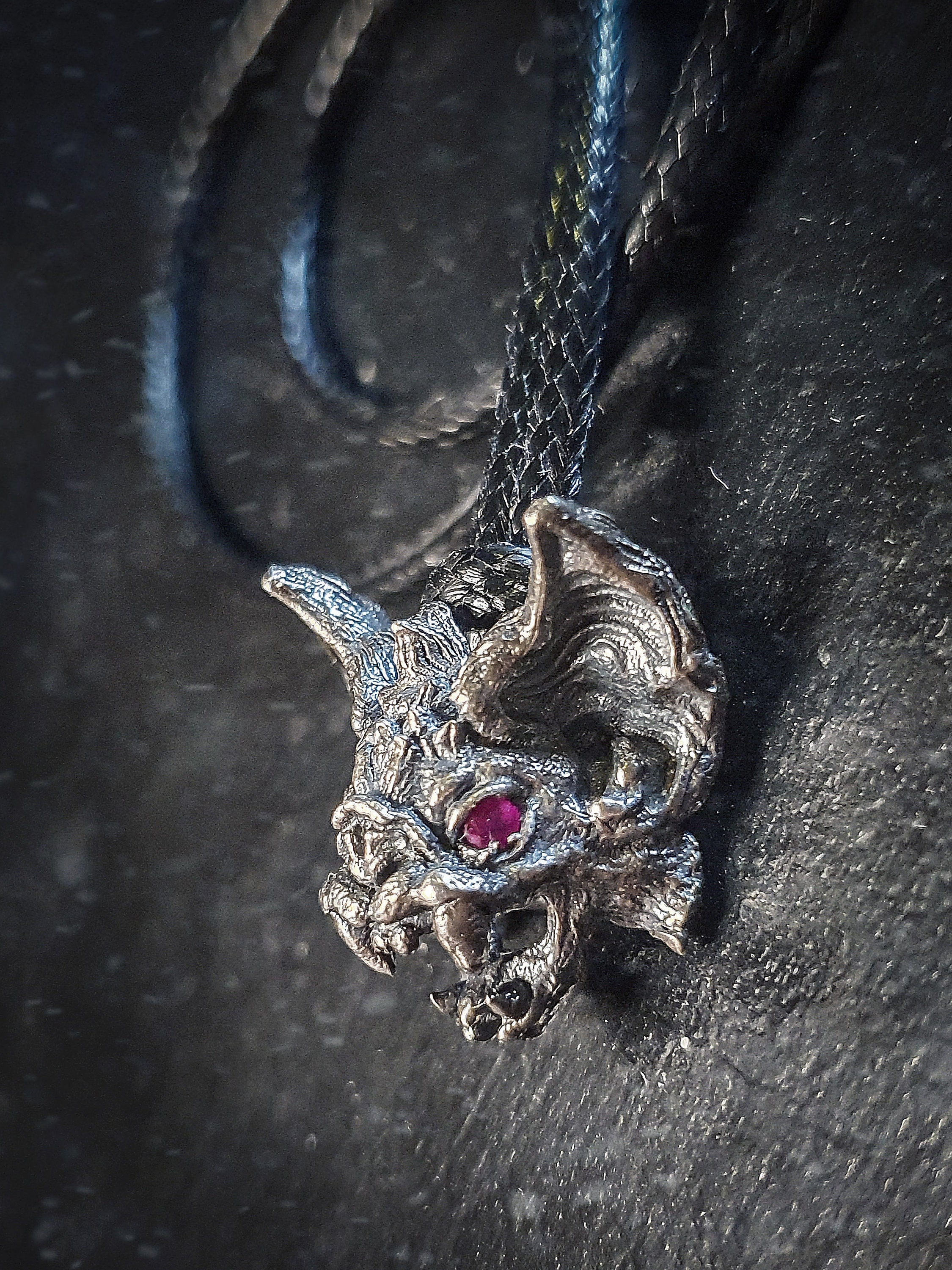 Buy Gothic Vampire Bat Pendant Charm Necklace | 925 Sterling
