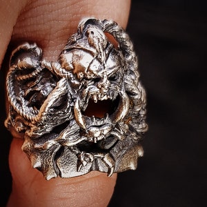 Orc Berserker 925 Sterling Silver Ring