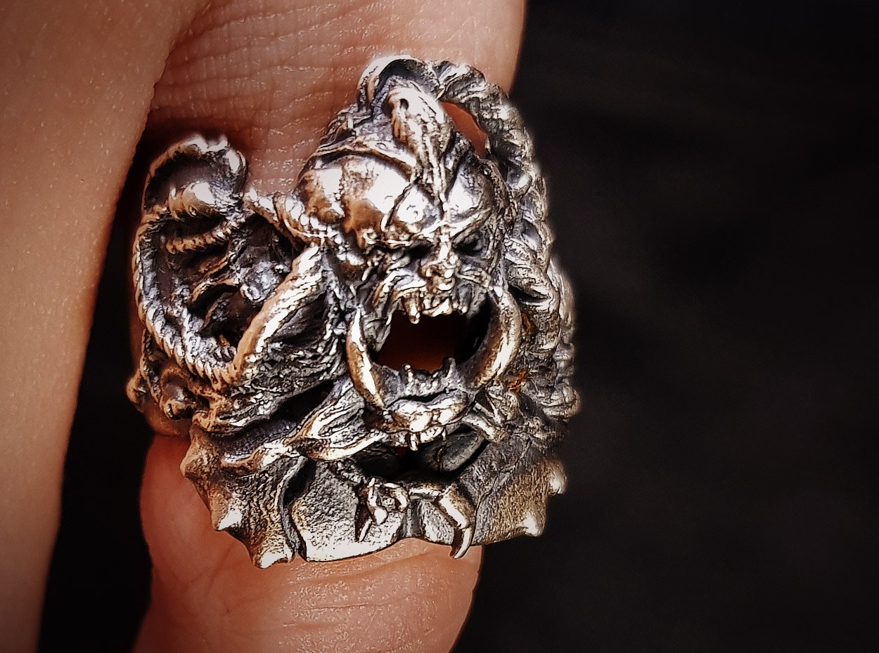 Orc Berserker Ring | 925 Sterling Silver - Etsy