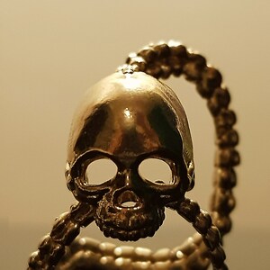 Unique adjustable Skull Ring