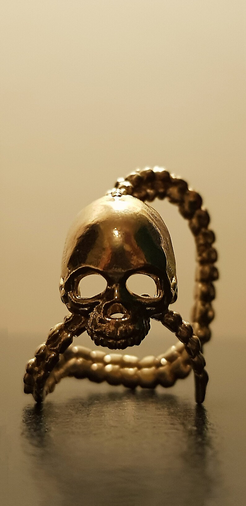 Unique adjustable Skull Ring