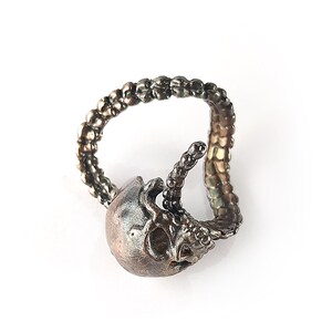 Unique adjustable Skull Ring