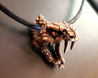 PRAYMOS Collana Uomo Con Ciondolo Serpente In Argento 925 - Gotico Religioso, Catena In Acciaio 50 Cm, Regalo In Confezione