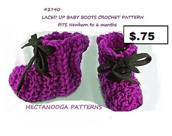 crochet booties pattern, Baby shoes, Laced up booties, baby shower gift, new baby gift, beginner easy pattern, # 2740