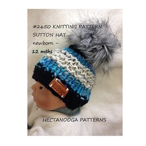 stricken BABY MÜTZE Muster, einfache Strickmuster für Anfänger, #2650, Neugeborene bis 12 Monate- 3 Größen, neues Baby Geschenk, Baby-Dusche-Geschenk,
