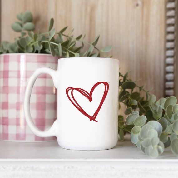 Coffee Cup with Heart | Coffee Mug with Heart