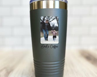 Custom Travel Photo Tumbler - 20oz Double Wall Insulated Mug