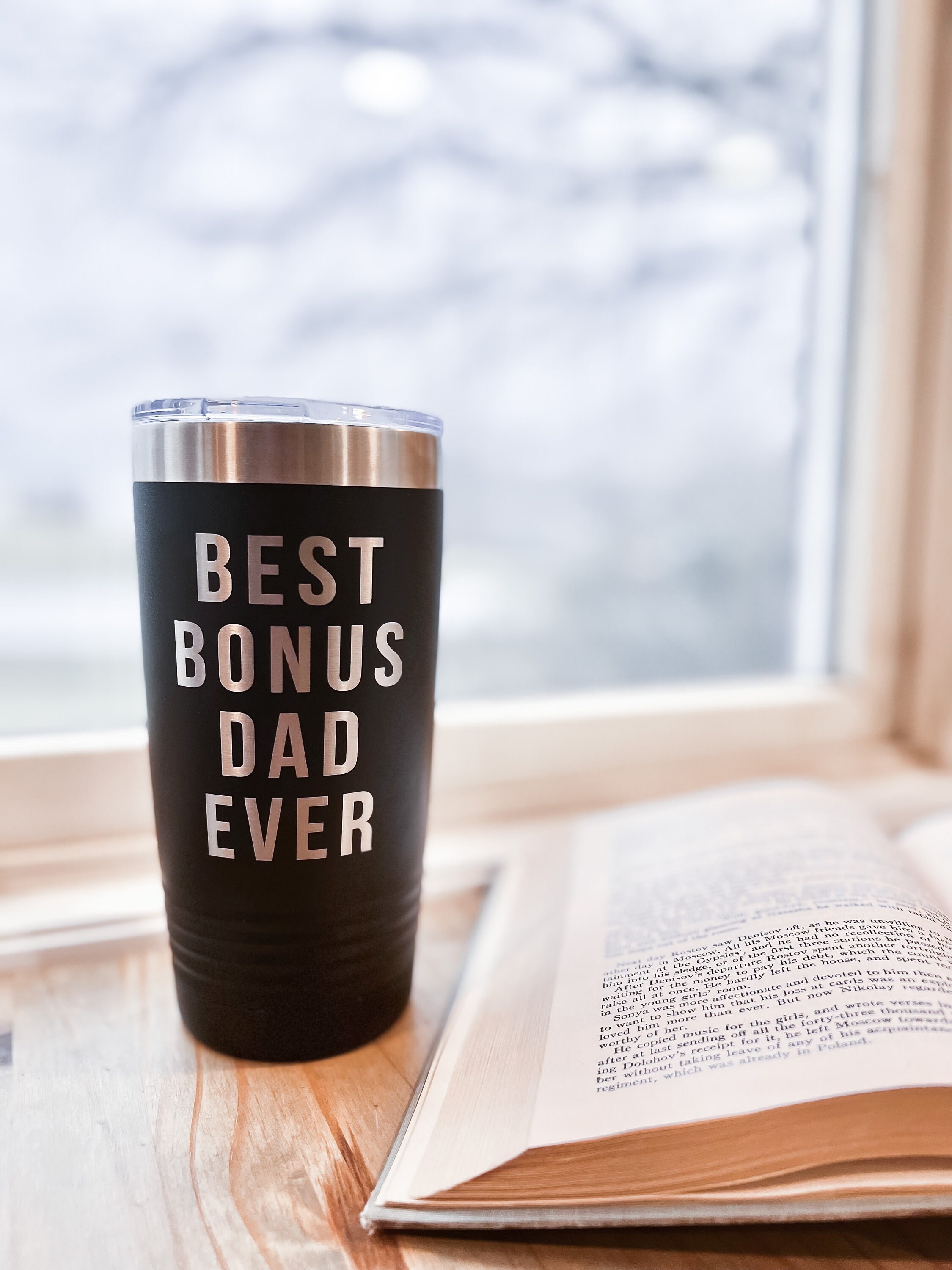 Personalized To My Bonus Son Tumbler From Stepfather Stainless Steel Cup  Whenever You Feel Overwhelmed Stepson Birthday Graduation Christmas Travel