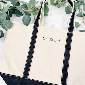 Ironic Saying Embroidered Personalized Tote Bag - Gift for Her, Gift for Mom, Bridesmaid Gift, Bride Gift, Travel Bag, Personalized Gift