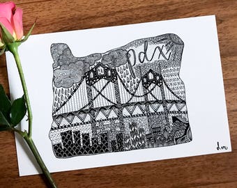 PDX Oregon Print