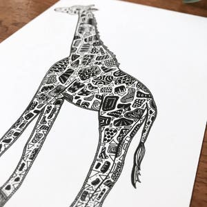 Young Giraffe Print image 2