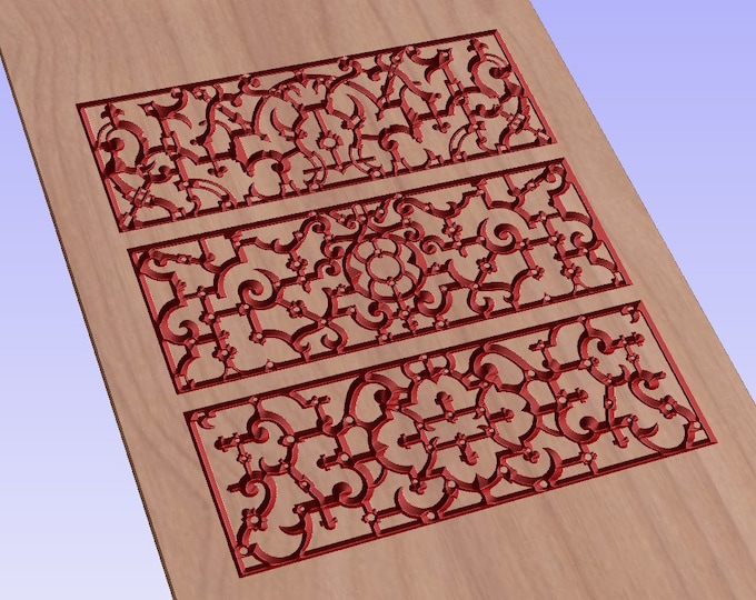 Elizabethan ornament vector file (eps) for V-bit cnc carving