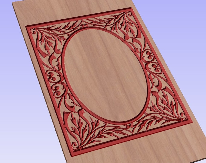 ornament vector file (eps) for V-bit cnc carving 02