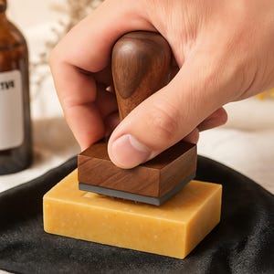 Timbro per sapone personalizzato per saponetta / Timbro con logo in acrilico / Timbro per ceramica personalizzato / Timbro per la fabbricazione del sapone / Strumento per la timbratura del sapone