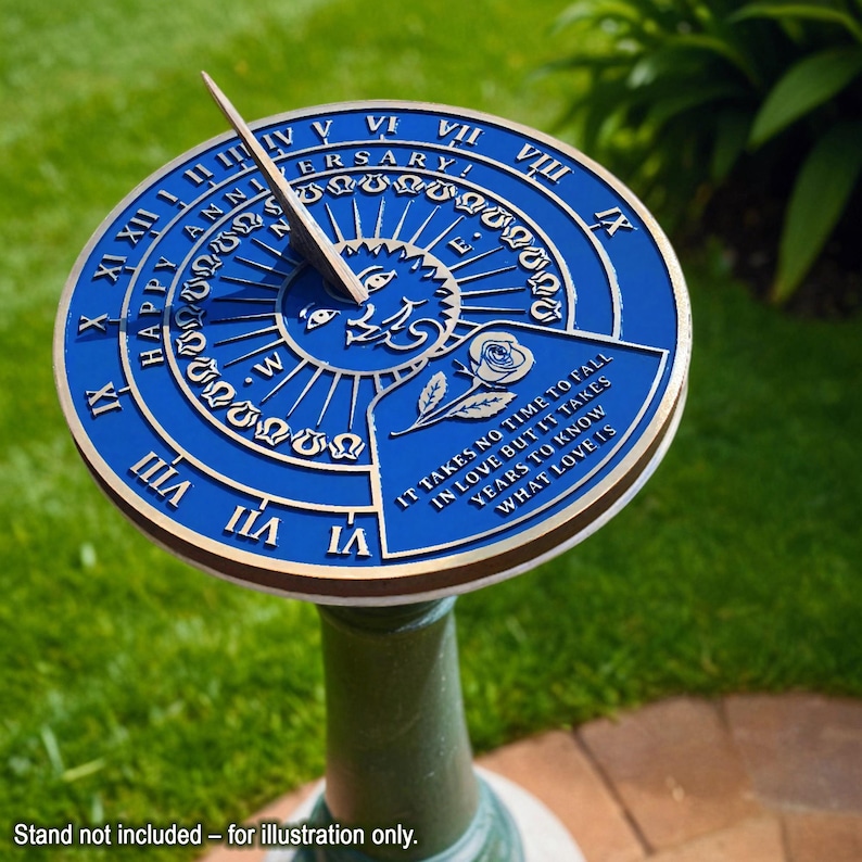 Garden Sundial With Your Message Engraved. Calibrated for Your Location ...