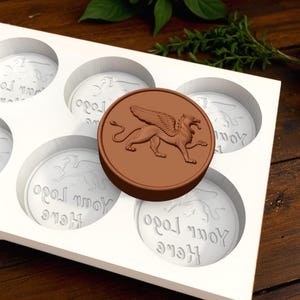 Custom Silicone Round Chocolate Mold - Personalized Candy & Cake Molds for Baking, DIY Treats, Party Favors