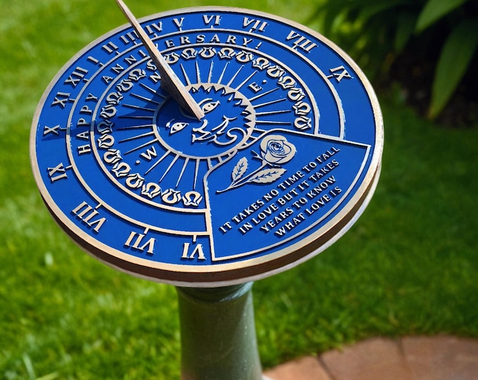 Sundial with your message cast into it. A perfect personal gift to tell someone you love just how special they are.