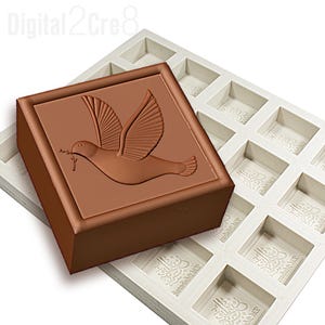 Custom logo chocolate mold. Personalized silicone mold with your logo, graphics or text.