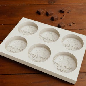 Round Chocolate Mold custom logo - Personalized Candy & Cake Molds for Baking, DIY Treats, Party Favors