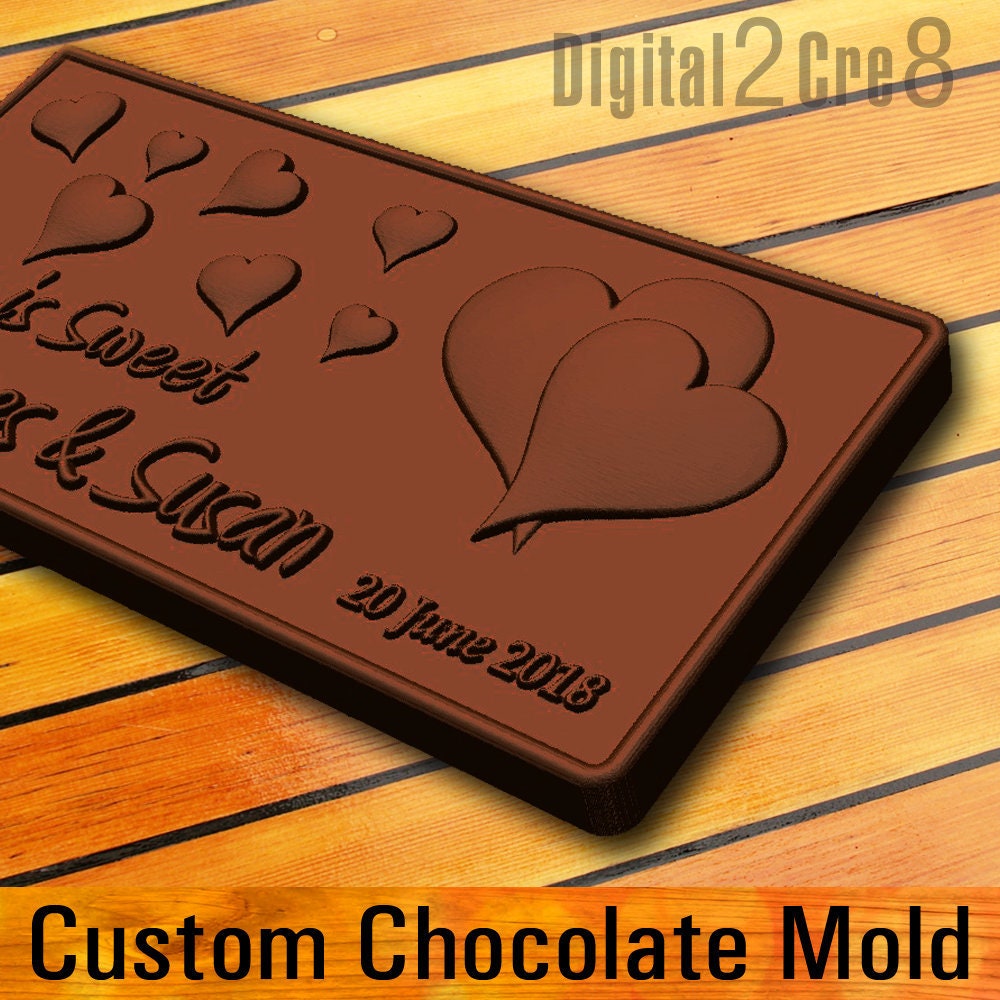 Personalized Chocolate Bar Molds 