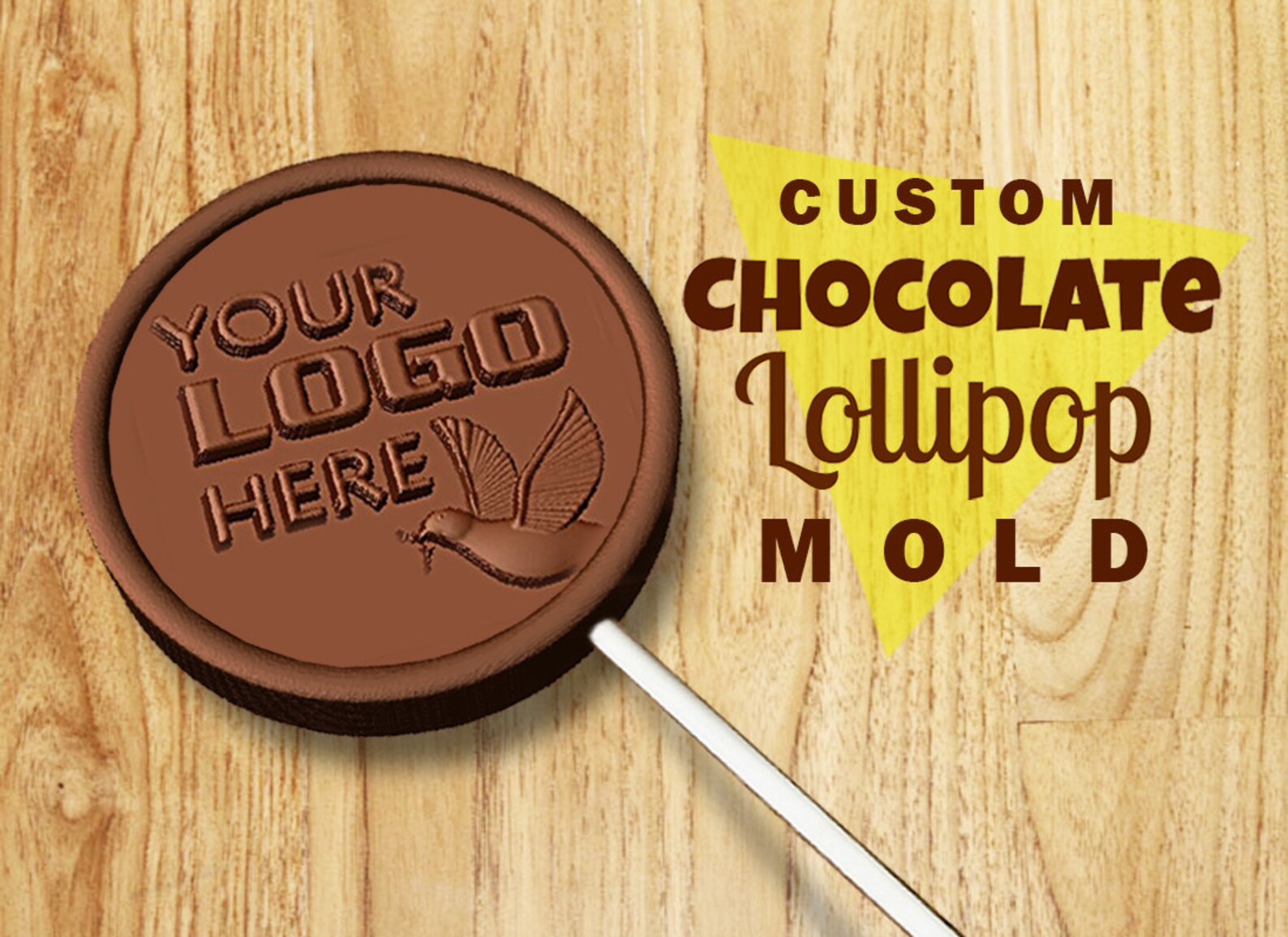 Custom Chocolate Mold LOLLIPOP MOLD Personalized Mold Etsy