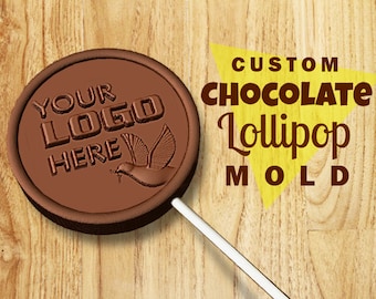 Benutzerdefinierte Schokoladenform - LOLLIPOP MOLD - personalisierte Silikonform - Silikonform - Hochzeitsgeschenk - Konfektform - Kuchenform