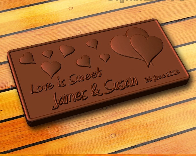 Custom chocolate mold - personalized custom logo silicone mold - valentine day gift, wedding gift, anniversary gift
